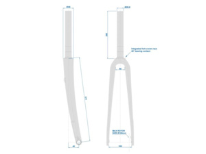 Vidlice RITCHEY Wcs Carbon Road Disc Ud Matte 12mm Ta