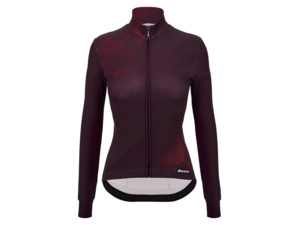 Dámský dres s dlouhým rukávem SANTINI Pure Dye Red