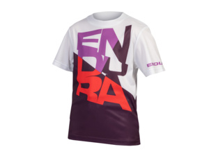 Dětský dres ENDURA SingleTrack Core Tee Aubergine
