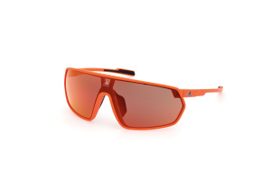 Sluneční brýle ADIDAS Sport SP0089 Matte Orange/Roviex Mirror