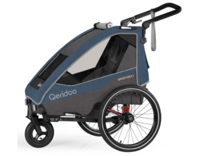 Vozík QERIDOO Sportrex 1 - Jeans Blue