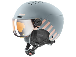 Přilba UVEX Rocket JR Visor Rhino-blush mat