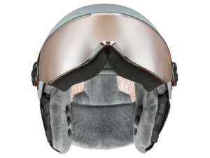 Přilba UVEX Rocket JR Visor Rhino-blush mat