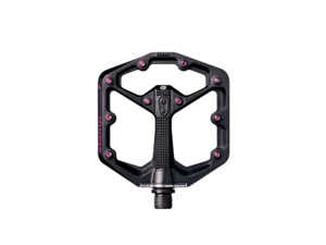 Pedály CRANKBROTHERS Stamp 7 Large - Černá/růžová