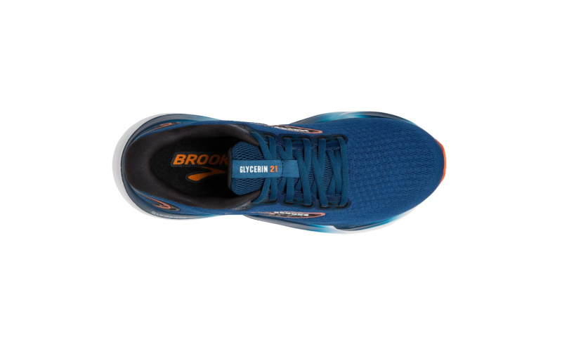 Běžecké boty BROOKS Glycerin 21 WIDE M 2E modrá