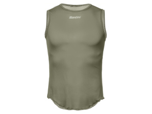 Funkční triko bez rukávů SANTINI Lieve Brown