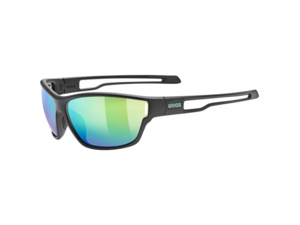 Brýle UVEX Sportstyle 806 Black Matt/Mirror Green