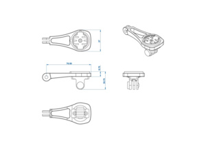 RITCHEY držák Computer Mount Garmin/Bryton/Wahoo/Go PRO