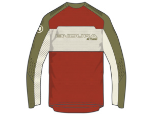 Dres s dlouhým rukávem ENDURA MT500 Burner Lite Brick Red