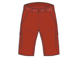 Kraťasy s vložkou ENDURA Hummvee Brick Red