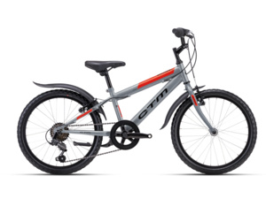 CTM Scooby 1.0 Matte Gray/Neon Red