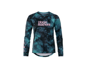 Dámský dres s dlouhým rukávem HORSEFEATHERS Deco Petrol Camo