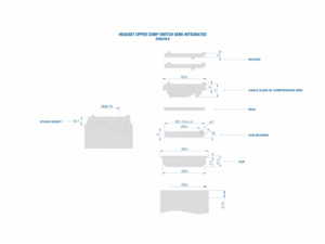 Hlavové složení RITCHEY Upper Comp Cartridge Switch Semi-Integrated Zs56/28.6 80mm Switch Stem -