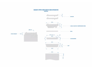 Hlavové složení RITCHEY Upper Comp Cartridge Switch Semi-Integrated Zs55/28.6 80mm Switch Stem -