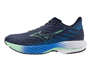 Běžecké boty Mizuno WAVE RIDER 28 VintageIndigo NeoMint FrontBlu