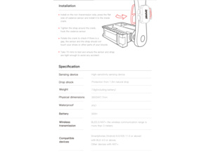 Snímač kadence iGPSport CAD70 Cadence sensor