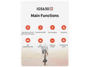 GPS navigace iGPSport iGS630S