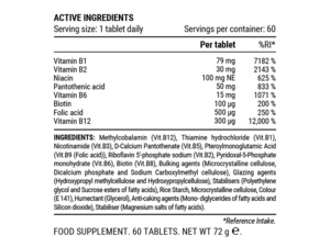 PILLAR Ultra B Active Tablets