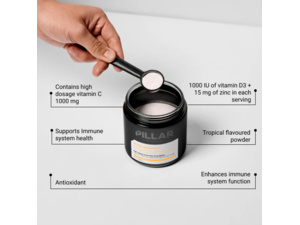 Doplněk stravy PILLAR Ultra Immune C Tropical sáček 200 g