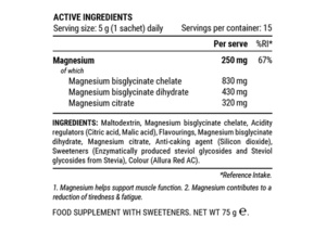 Doplněk stravy PILLAR Triple Magnesium Powder Travel Pack 15x5 g