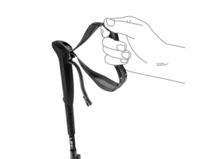 Trekingové hole LEKI Skytera FX Carbon, White-Black-Orange 110-130 cm