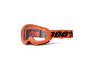 Brýle 100% Strata 2 Neon Orange/Clear Lens
