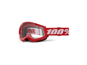 Brýle 100% Strata 2 Red/Clear Lens