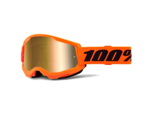 Brýle 100% Strata 2 Neon Orange/Mirror True Gold Lens