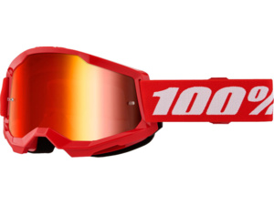 Brýle 100% Strata 2 Red/Mirror Red Lens