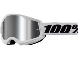 Brýle 100% Strata 2 White/Mirror Silver Lens