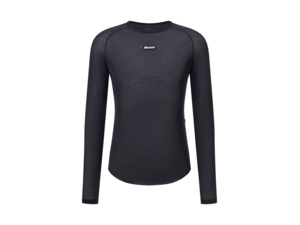 Funkční triko s dlouhým rukávem SANTINI Dry Black