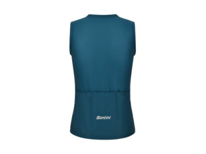 Sleeveless jersey SANTINI Opal Blue