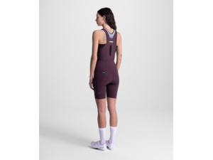Women's cycling shorts with SANTINI Unico Edge Burgundy chamois