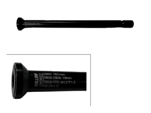 Pevná osa LAPIERRE Xelius DRS TA12 x 114mm / M12 x P1.5 x 12mm - stejné jako KLP00097