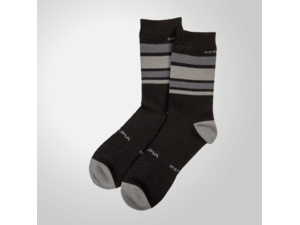 Zimní ponožky ENDURA Baabaa Merino Stripe Matt Black