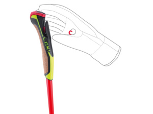 Hole LEKI HRC marathon bright red-neonyellow-black