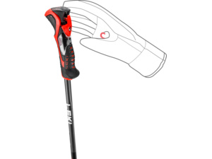 Hole LEKI Airfoil 3D black-bright red-dark anthracite