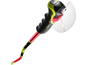 Hole LEKI WCR GS Carbon 3D bright red-black-neonyellow