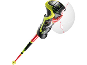 Hole LEKI WCR TBS SL 3D bright red-black-neonyellow