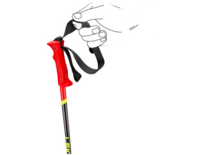 Hole LEKI Racing Kids bright red-black-neonyellow