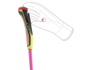 Hole LEKI HRC max neonpink-neonyellow-carbon structure
