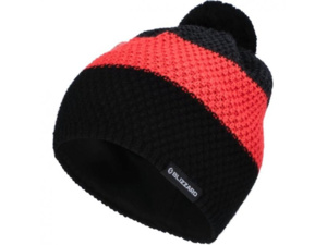 Čepice BLIZZARD Silvretta, black/cherry red/grey