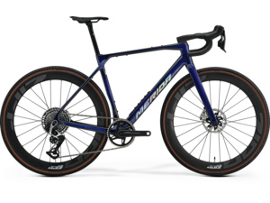 MERIDA Mission 10K Transp. Blue Carbon Ud (Silver)