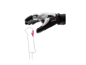 Rukavice LEKI Griffin Prime 3D white-black-graphite