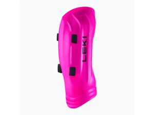 Chrániče holení LEKI Shin Guard Worldcup Pro Junior Neonpink OS