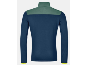 Mikina ORTOVOX Fleece Light Zip Neck Deep Ocean