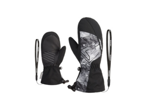 Rukavice ZIENER LAVALINO-Z AS® AW MITTEN glove junior unisex black.grey mountain print