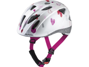 Dětská helma ALPINA Ximo White Hearts