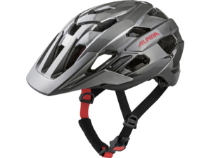 Helma ALPINA Anzana Dark Silver/Black/Red - 52-57 cm