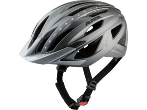 Helma ALPINA Haga LED Dark Silver Matt - 58-63 cm
